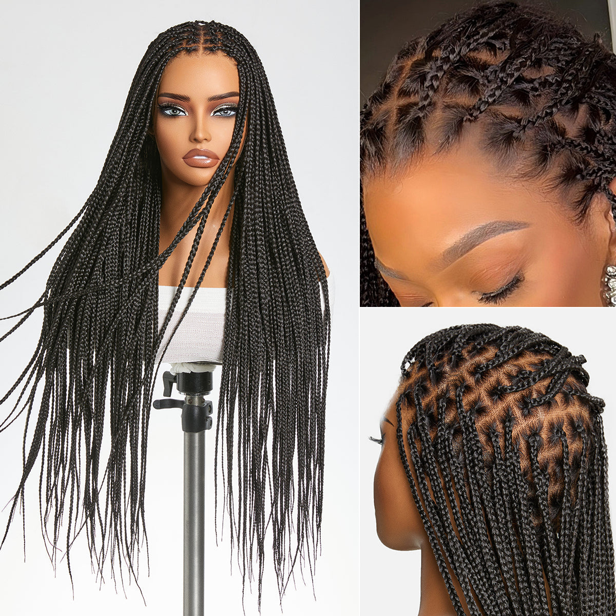 đ„Last Day:60% Offâš No Glue, No Hassle â Natural Wavy & Braided Wigs