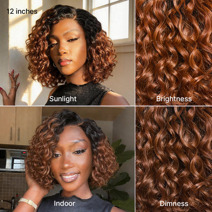 🔥LIMITED TIME OFFER 🔥Ready-to-Wear Glueless Curly Bob Wig