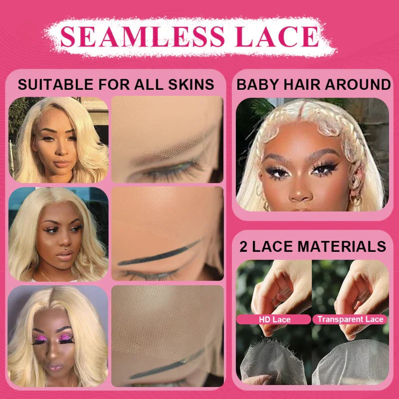 ⚡ Final Hours – Up to 57% Off🌷💥Straight HD Transparent Lace Front Wigs Human Hair