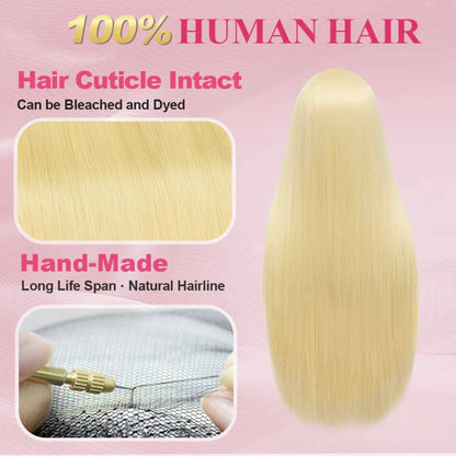 ⚡ Final Hours – Up to 57% Off🌷💥Straight HD Transparent Lace Front Wigs Human Hair