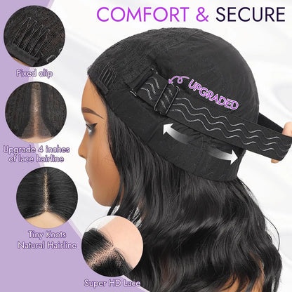 Short Wavy Lace Hairline Wig – Natural Hairline