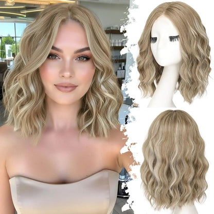 Short Wavy Lace Hairline Wig – Natural Hairline