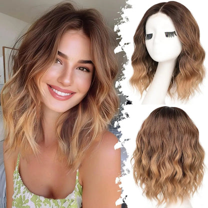 Short Wavy Lace Hairline Wig – Natural Hairline