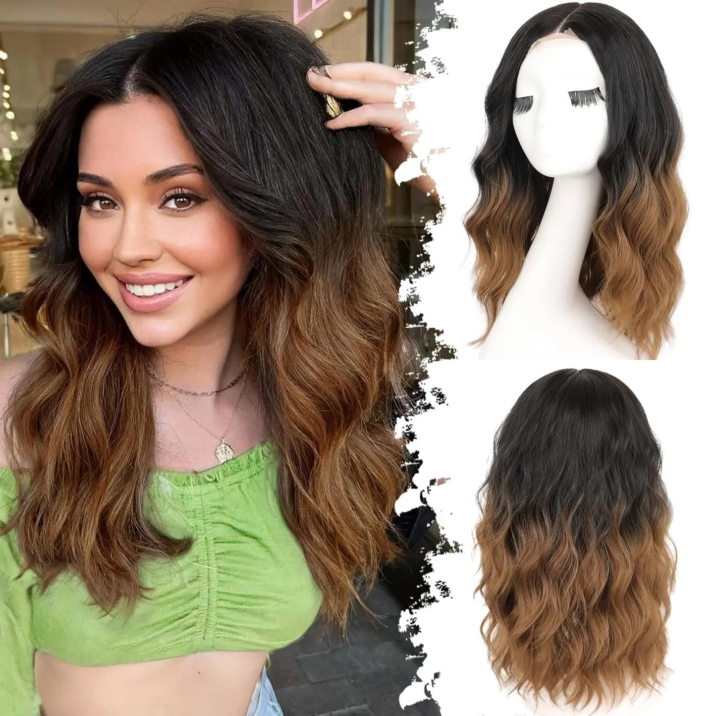 Short Wavy Lace Hairline Wig – Natural Hairline