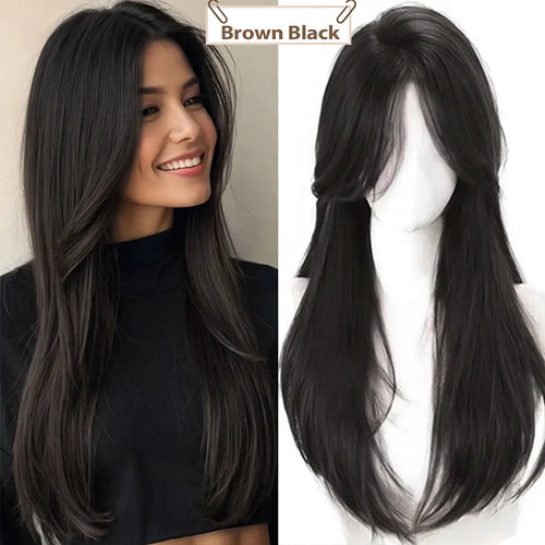 "Human Hair Topper — Lightweight Layered"