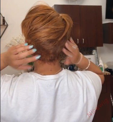 Glueless Light Brown Short Pixie Cut Wig Bob Straight Hair